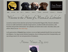 Tablet Screenshot of moonlitlabradors.com